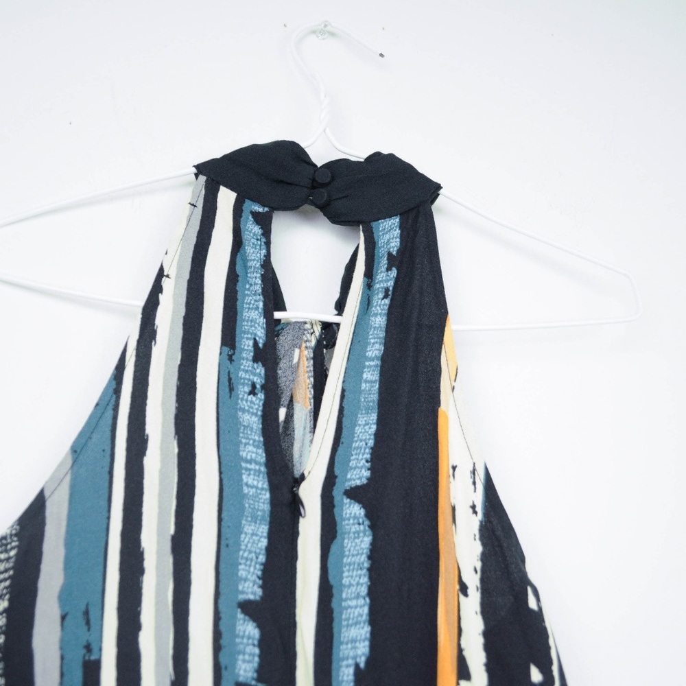 Ella Moss Fjordic Jumpsuit Stripe Halter - Picture 6 of 7